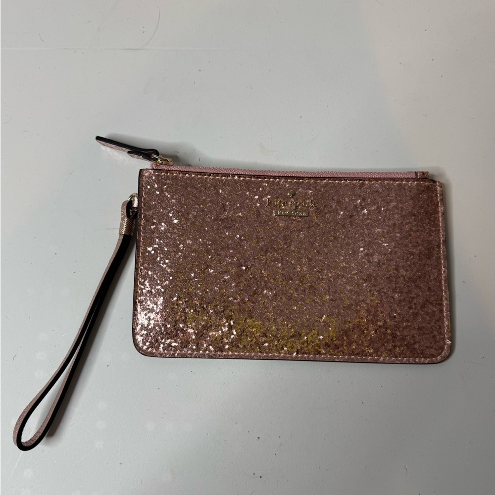 Kate Spade - Rose Gold Glitter Wristlet